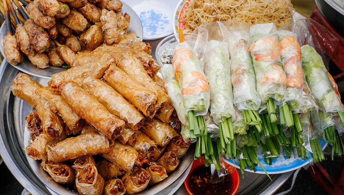Traditional vietnamese street food