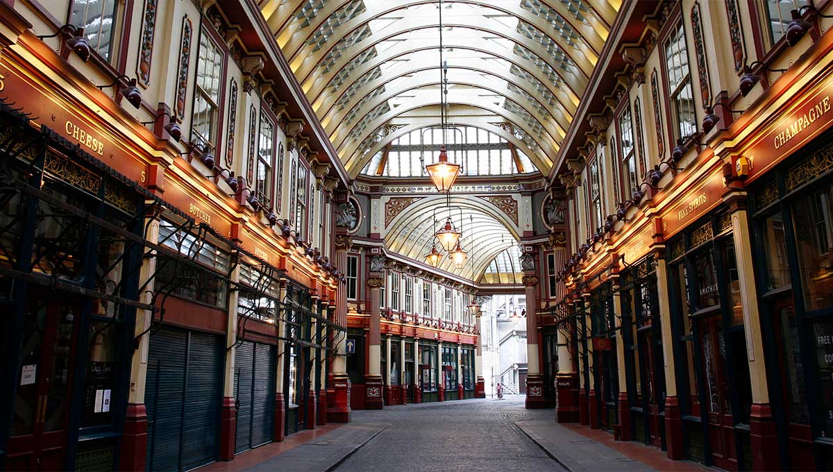 Leadenhall market, London - Harry Potter Sites - Holiday Vibes Blog, Good Vibes Only