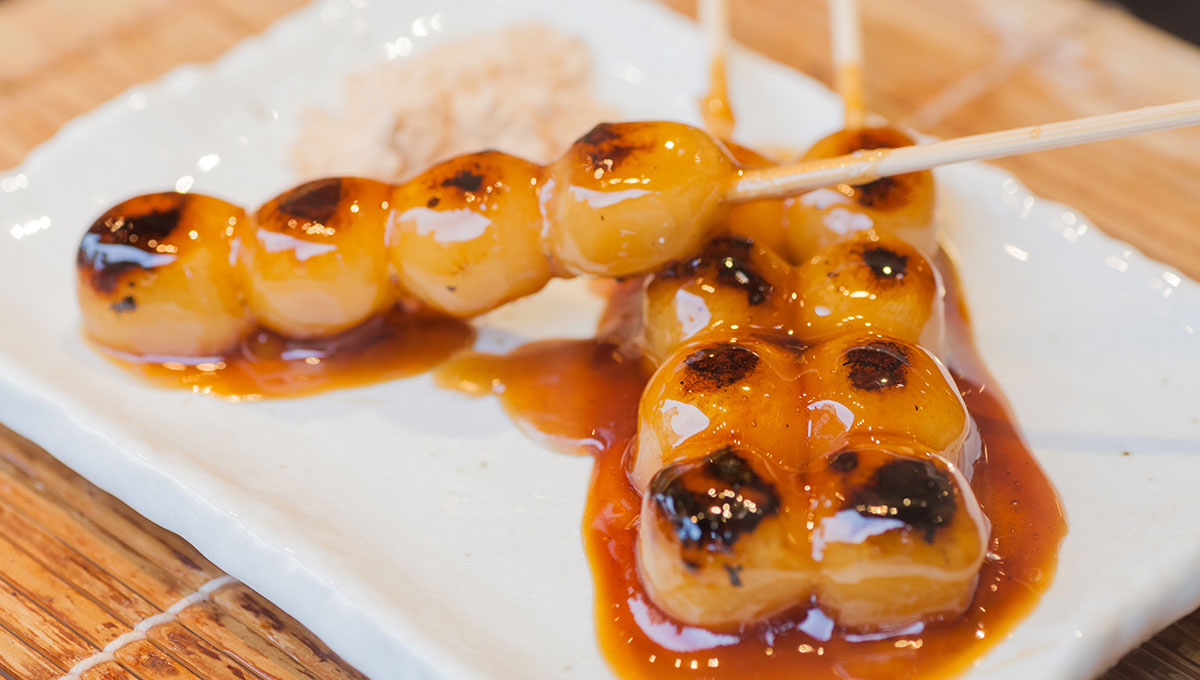Mitarashi Dango - Best food in Takayama, Japan - World Holiday Vibes Blog, Good Vibes Only
