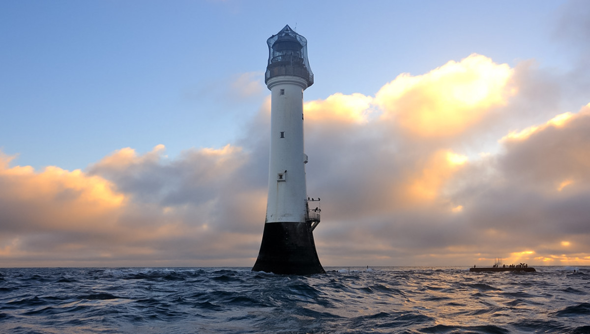 Bell rock lighthouse in Scotland