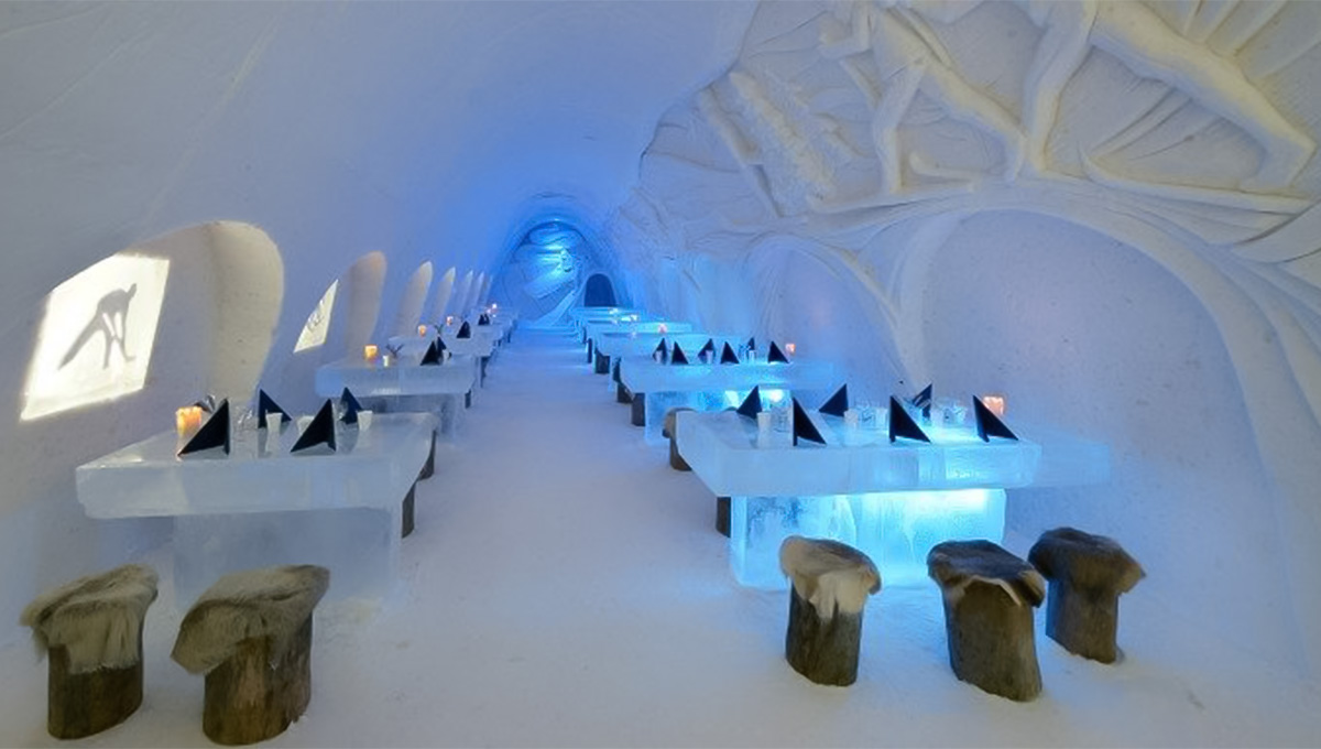 Snow castle restaurant in Finland - World Holiday Vibes Blog, Good Vibes Only