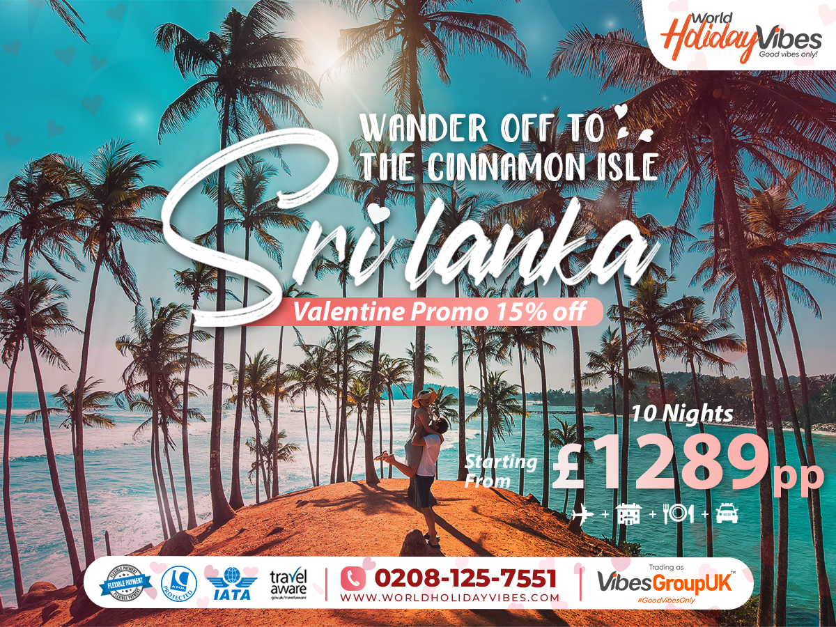 All Inclusive Sri Lanka Holidays, Valentine Offers - World Holiday Vibes, Good Vibes Only
